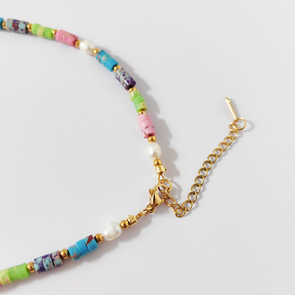 Retro Natural Stones Beads Women's Beaded Necklaces Picture3