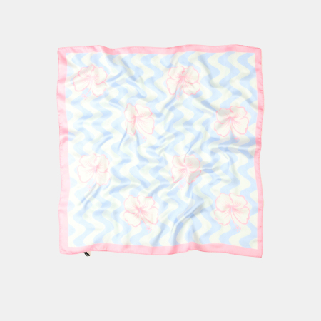 Sommerschals aus Polyester, Modell „Romantic Series Sweet Stripe Mixed Color Clover“
