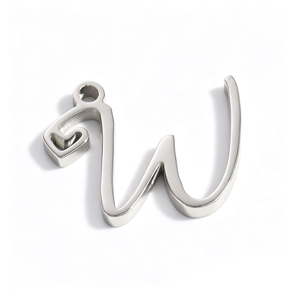 Simple Series Diy Letter Stainless Steel Waterproof Gold Color Women's Pendants h5 Picture3