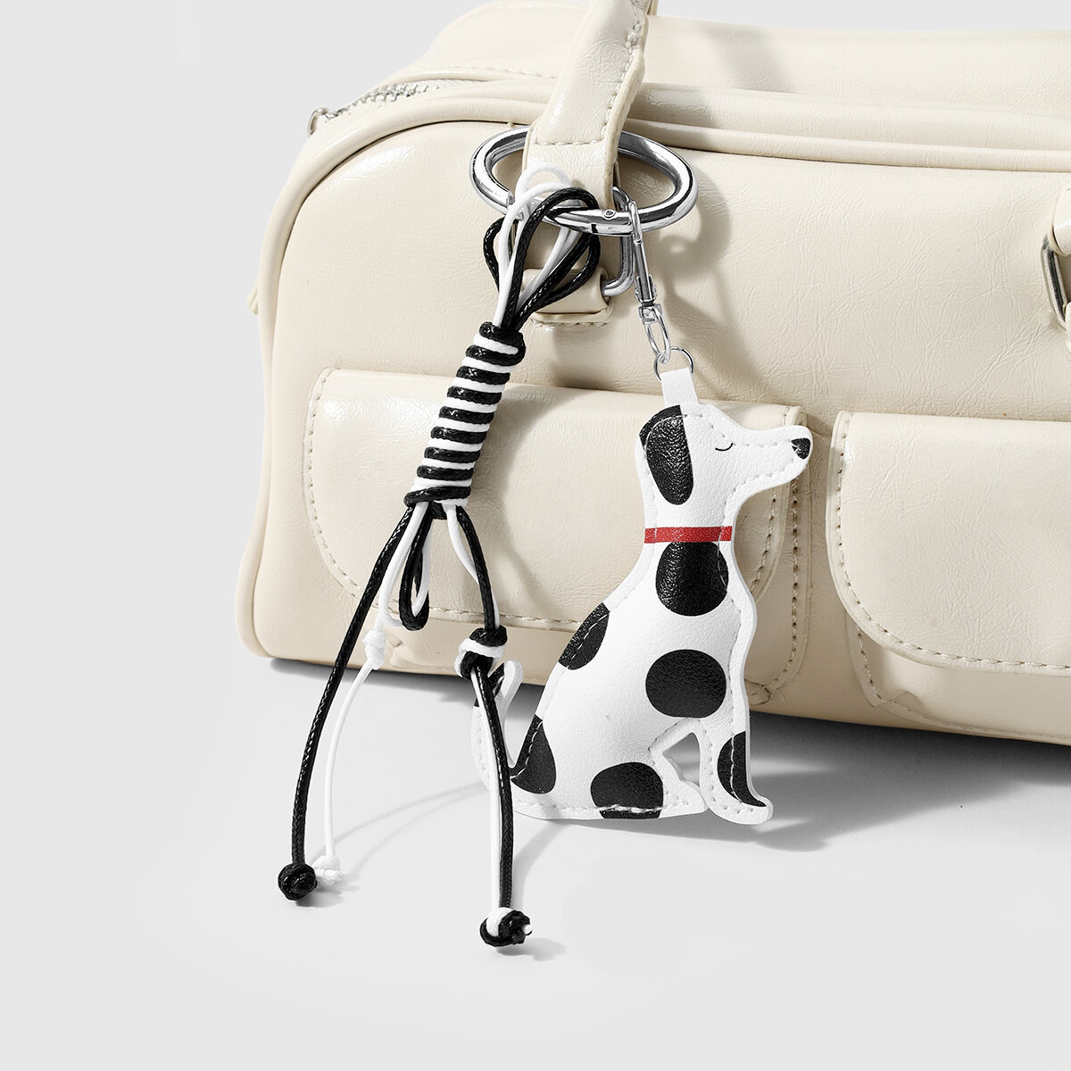 Simple Series Cute Puppy Twist Cartoon Star Leather Bag Charms Picture4