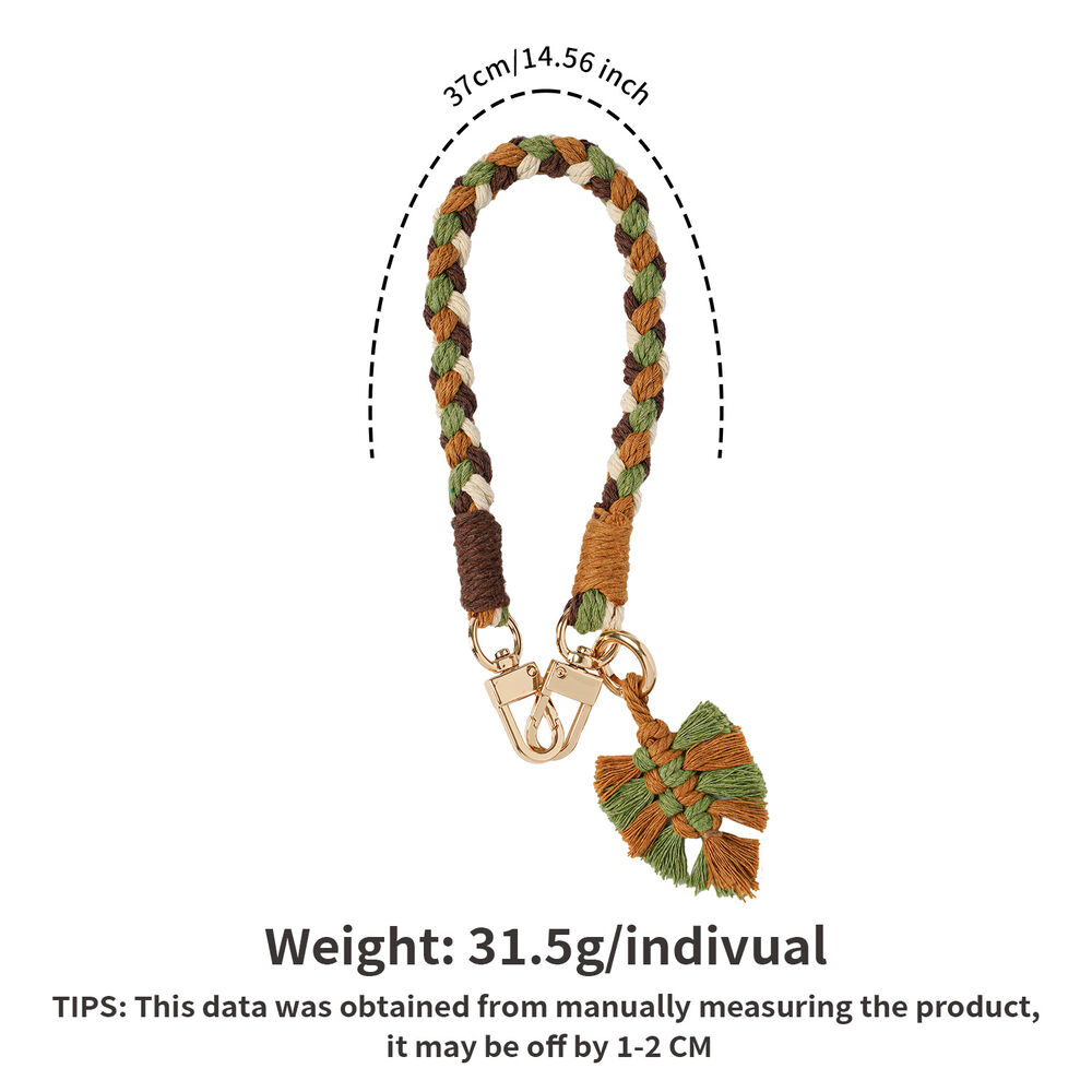 Ethnic Series Bohemian Mixed Color Woven Polyester Phone Chain