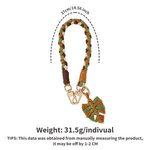 Ethnic Series Bohemian Mixed Color Woven Polyester Phone Chain h5