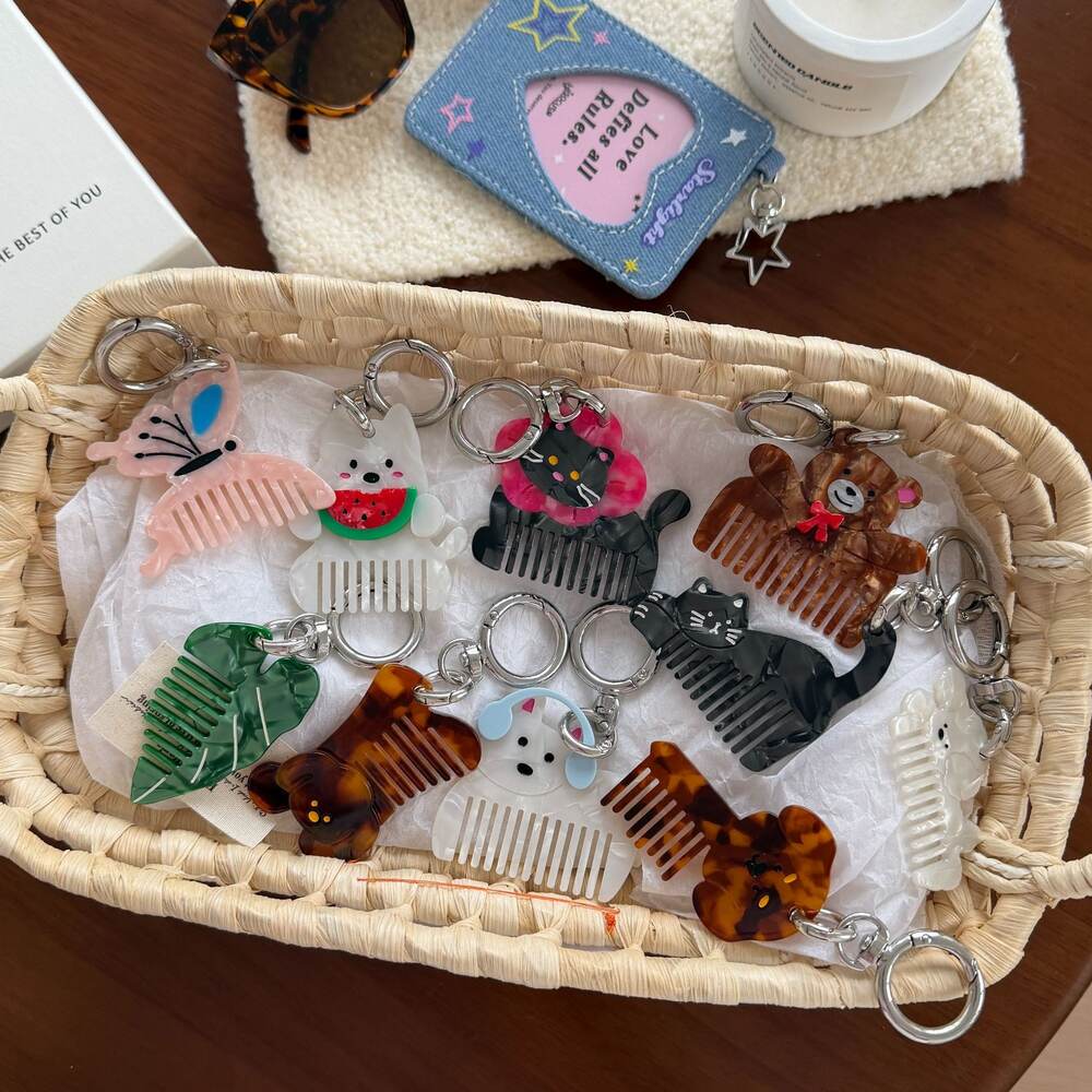 Cute Animal-shaped Keychains And Mini Combs h5Picture3