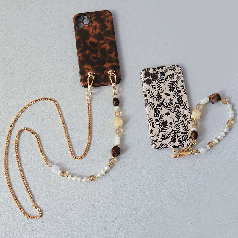 Simple Series Retro Beads Chain Acrylic Bag Phone Chain h5Picture2