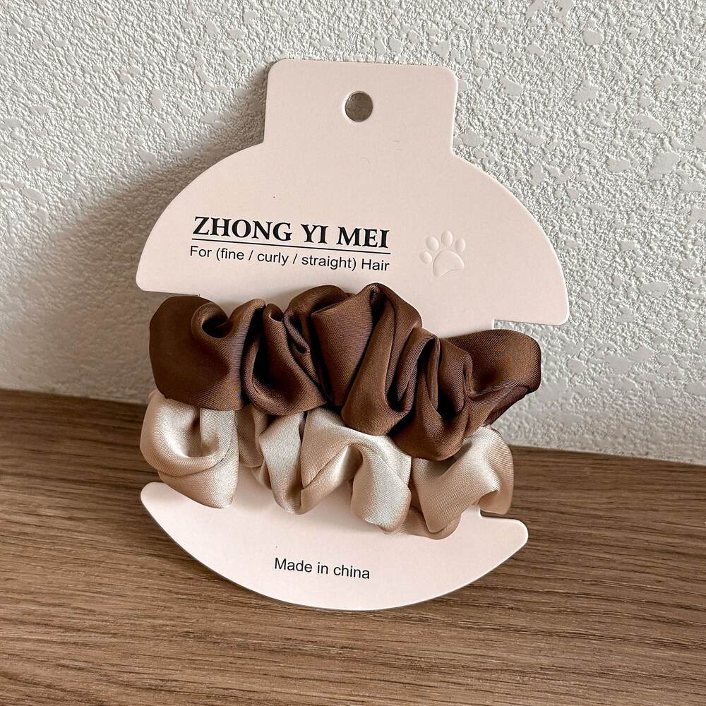 Simple Series Daily Solid Color Fabric Scrunchies
