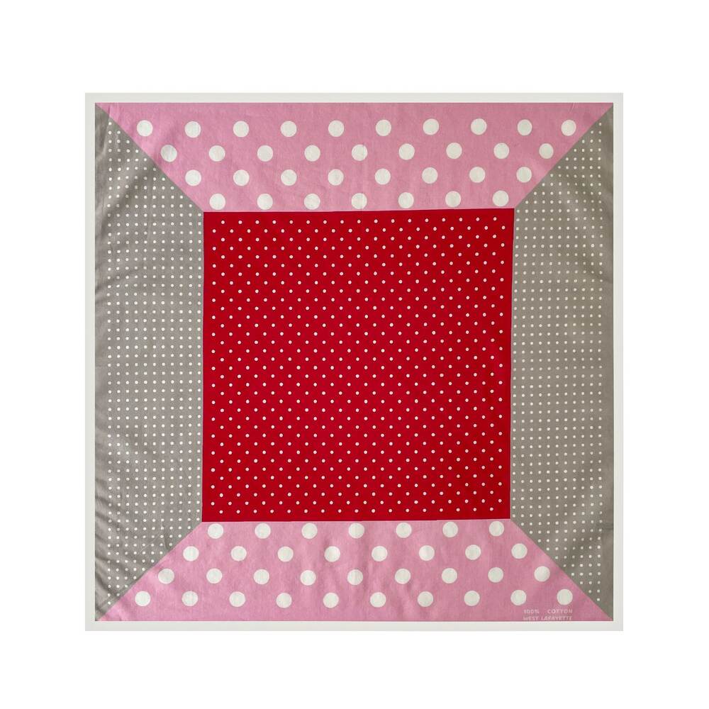 Bufandas de verano para mujer de algodón con estampado sencillo de lunares en colores variados. h5Imagen2