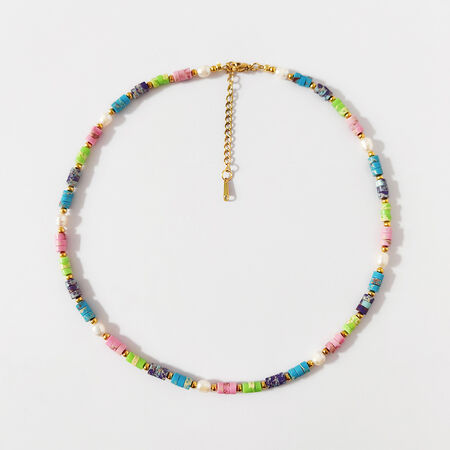 Retro Natural Stones Beads Women's Beaded Necklaces