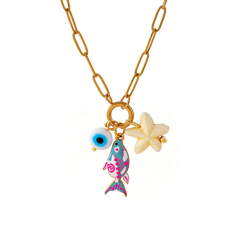 Vacation Oceanic Style Women's Enamel Pendant Necklaces h5