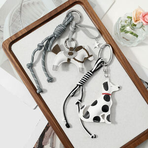 Simple Series Cute Puppy Twist Cartoon Star Leather Bag Charms h5 Picture3