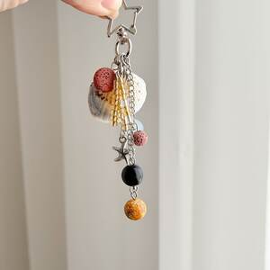 Simple Series Vacation Oceanic Style Beads Star Shell Starfish Acrylic Shell Bag Charms h5 Picture3