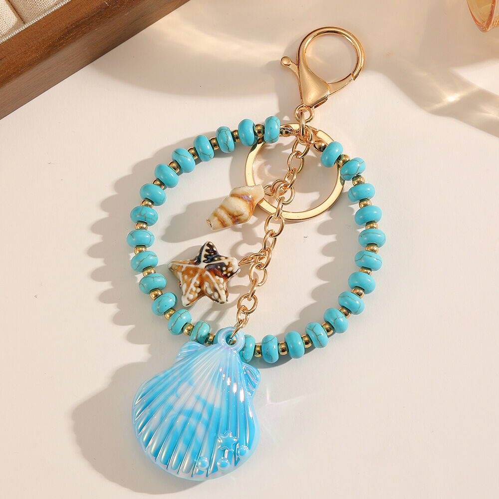 Simple Series Vacation Oceanic Style Shell Fish Ceramics Bag Charms h5Picture3