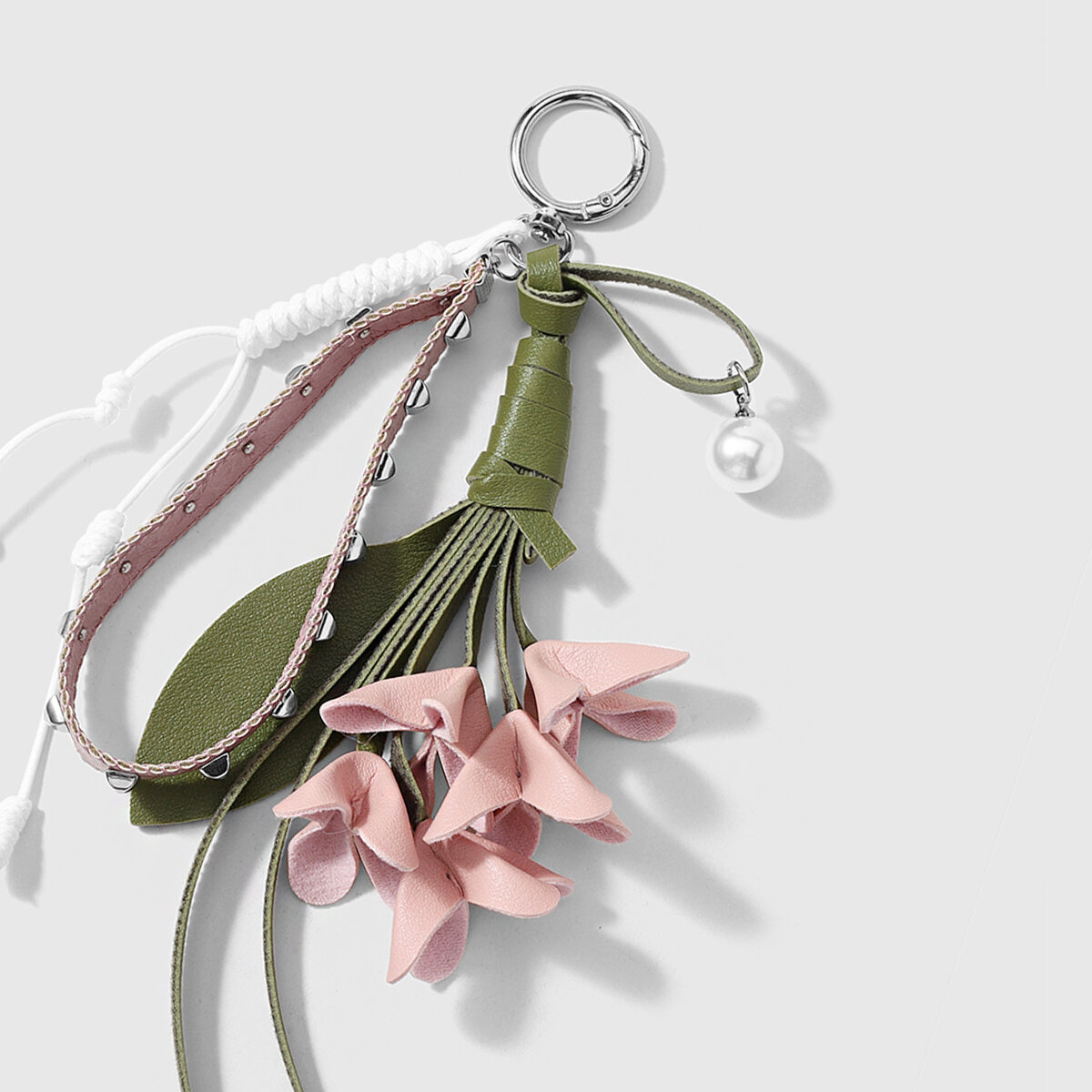 Simple Series Daily Flower Mixed Color Leather Bag Charms h5 Picture6