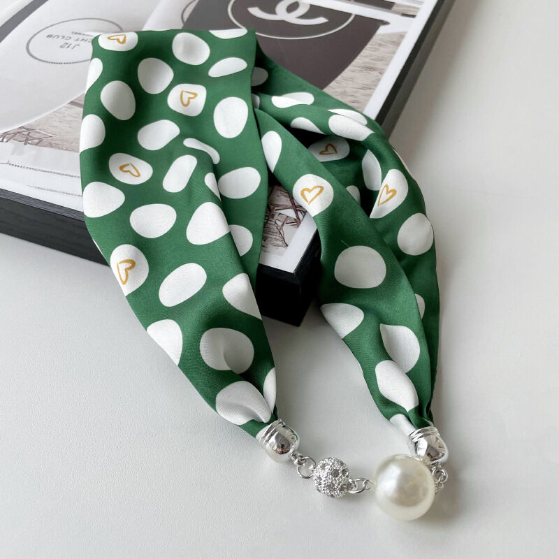Simple Series Daily Flower Leopard Print Polka Dots Gradient Color Polyester Summer Scarves h5Picture3