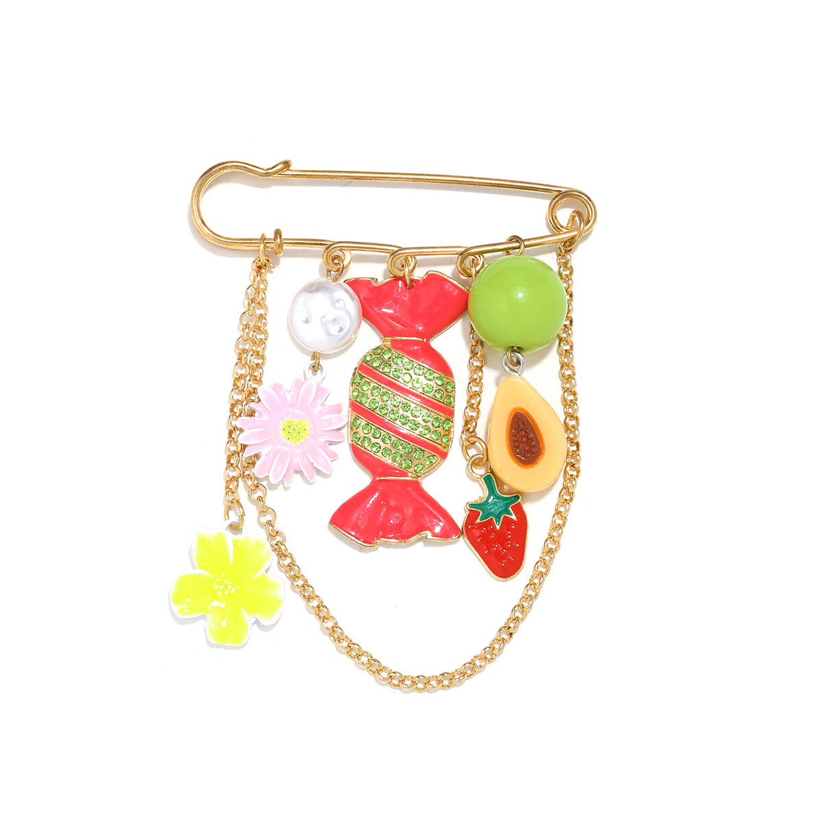 Romantic Series Sweet Fruit Alloy Brooches Picture2