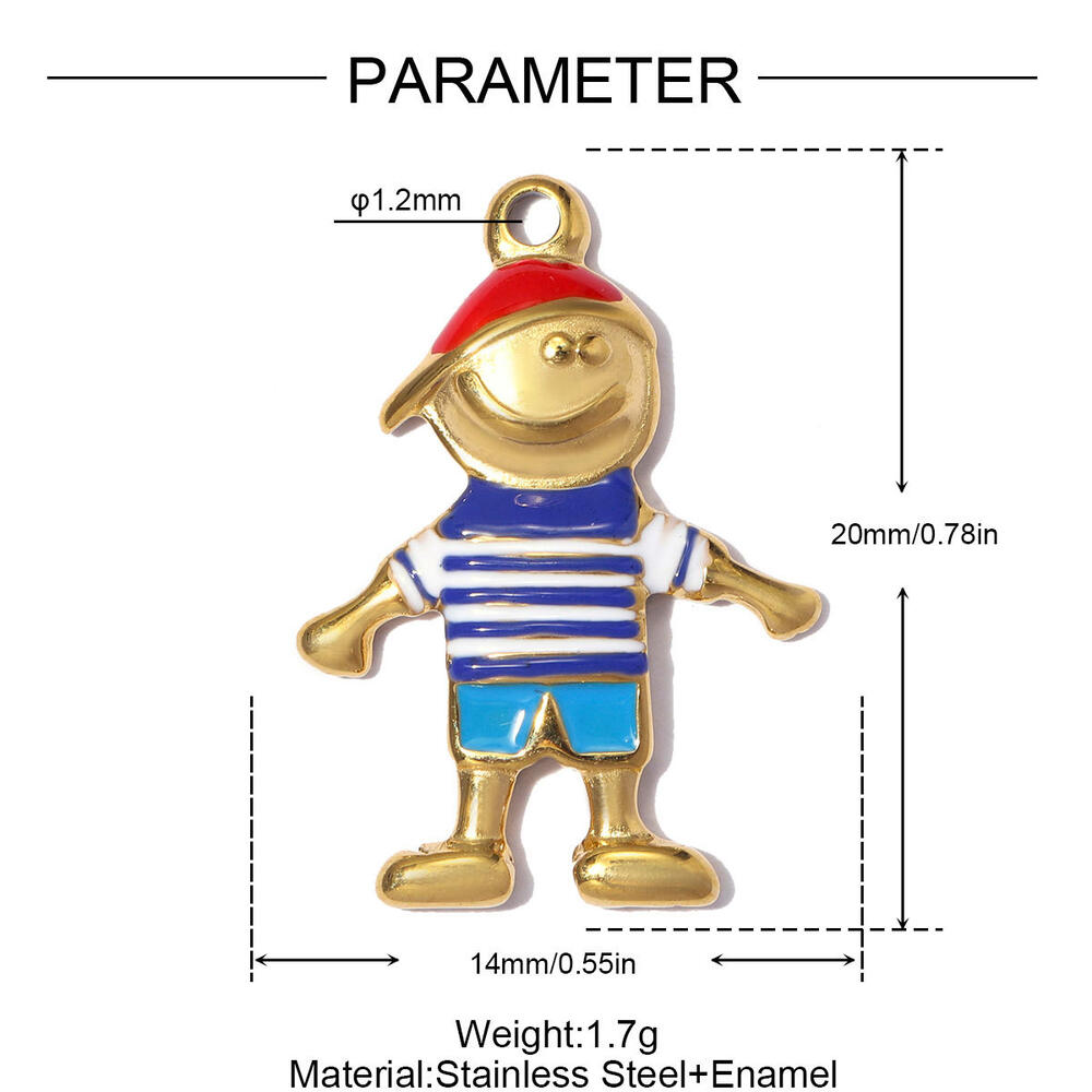 Classic Cute Diy Animal Stainless Steel Waterproof Gold Color Women's Pendants