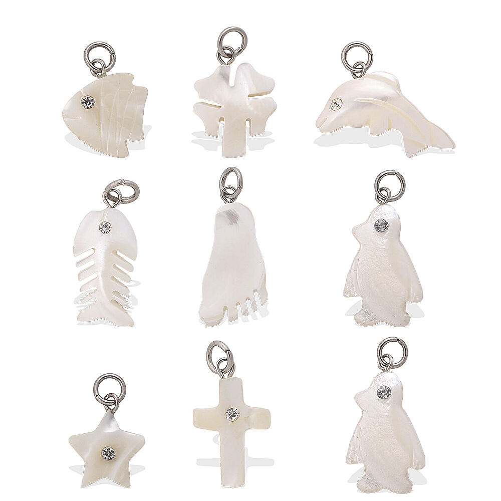 Clover Fish Shell DIY Pendants Picture4