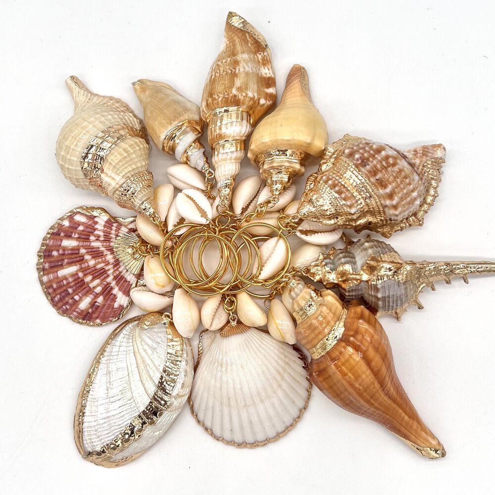 Simple Series Vacation Irregular Shape Oceanic Style Shell Sea Shells Shell Keychain h5Picture4