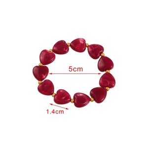 Heart Resin Beads Women's Beaded Bracelets h5 Picture4