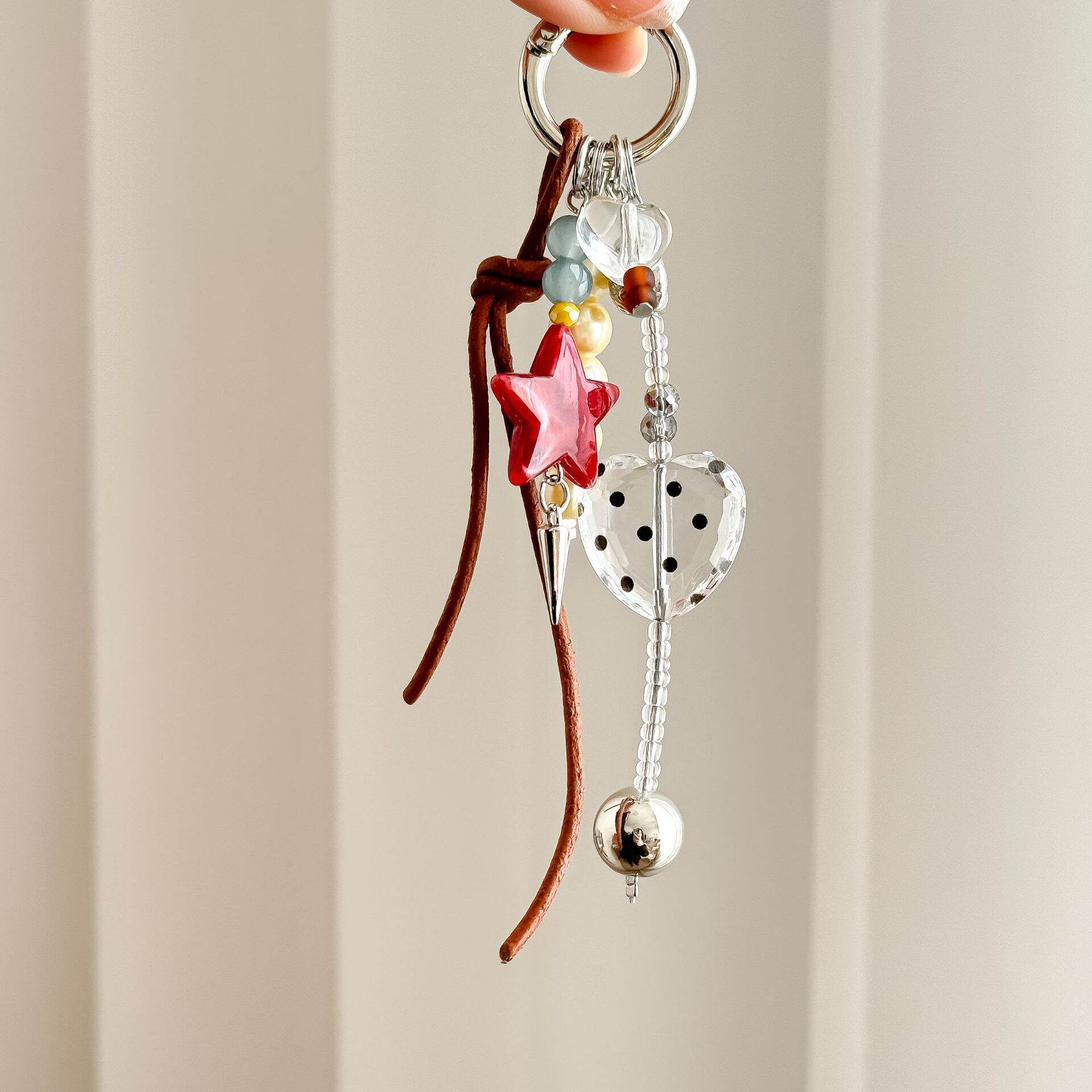 Simple Series Daily Heart Twist Beads Star Plastic Bag Charms h5 Picture3