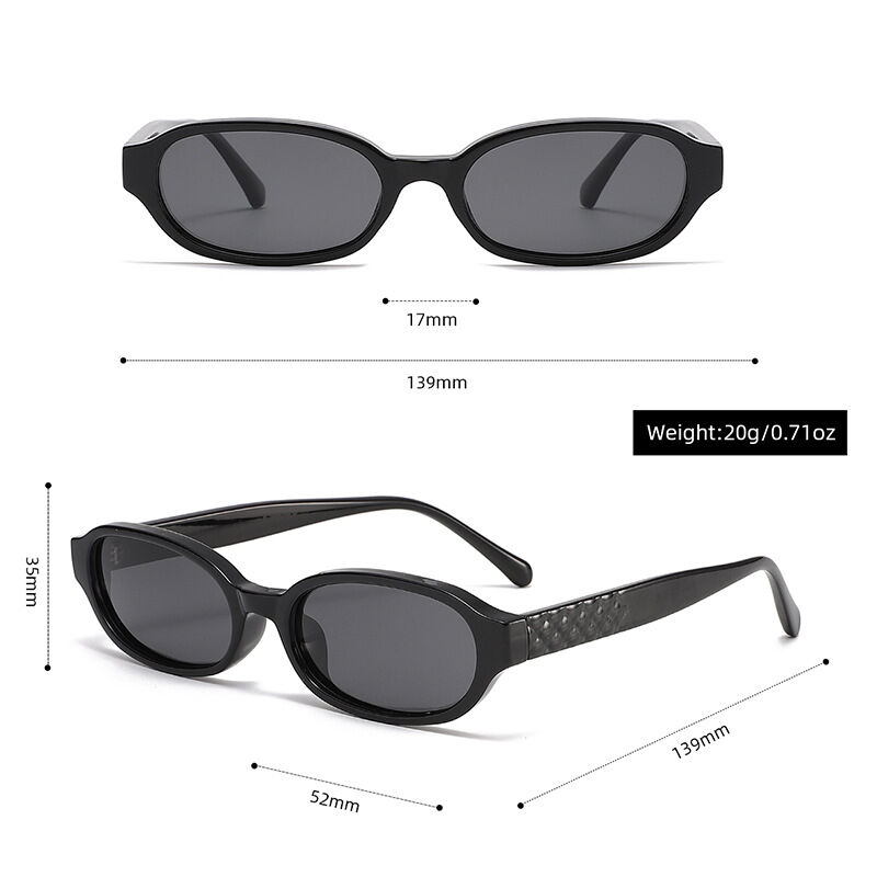 Einfache, lässige Sonnenbrille in Unifarben mit Leopardenmuster h5 Bild2