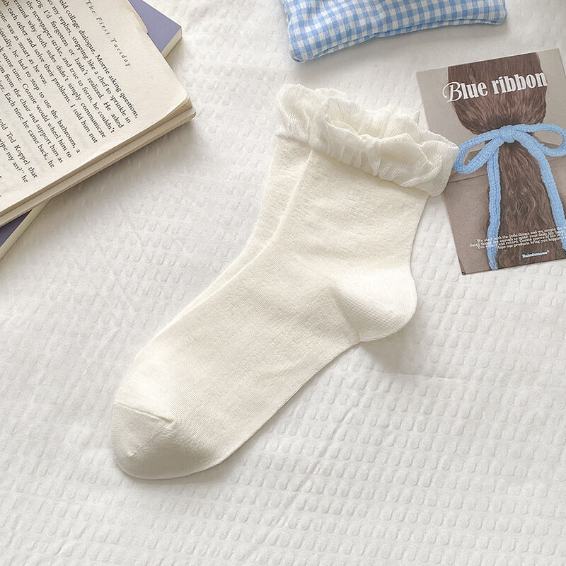 High Bounce Basic Solid Color Mid-Calf Socks h5 