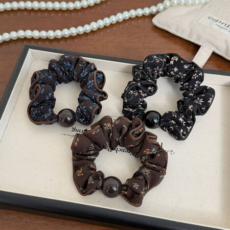 Simple Series Daily Flower Solid Color Fabric Scrunchies