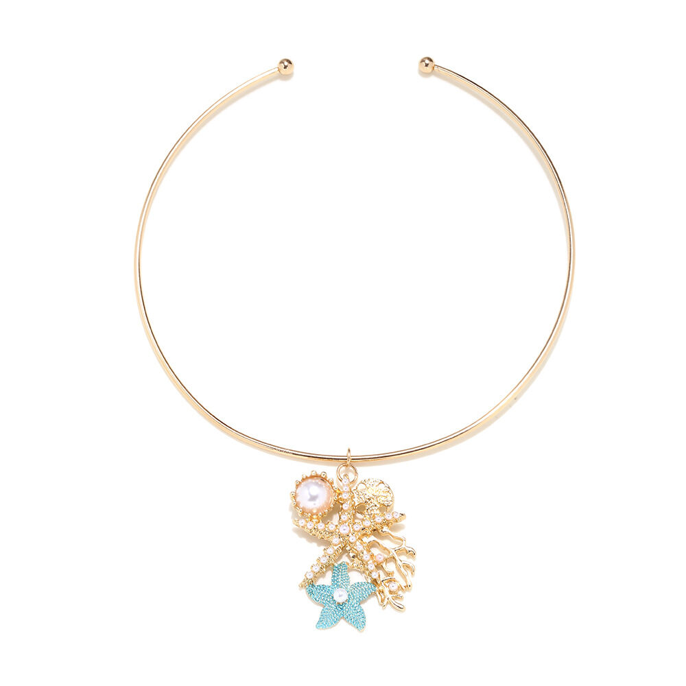 Vacation Oceanic Style Starfish Alloy Women's Pendant Necklaces h5 