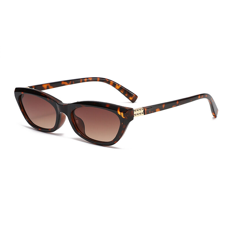 Simple Series Casual Solid Color Leopard Print Gradient Color Women's Sunglasses 2