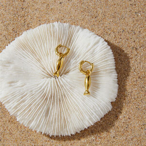 Fish Stainless Steel Waterproof Gold Color Women's Drop Earrings h5 Picture3