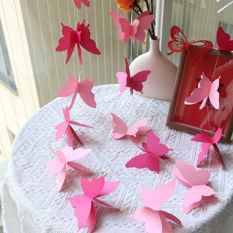 Romantic Series Cute Butterfly Wedding Party Festival Decorative Paper Party Packaging Picture4