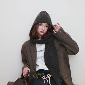 Simple Series Retro Solid Color Wool Earflap Hat h5 Picture2