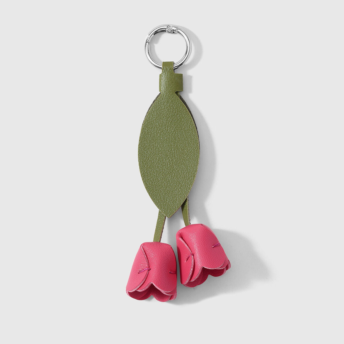One rose-red tulip keychain Picture2