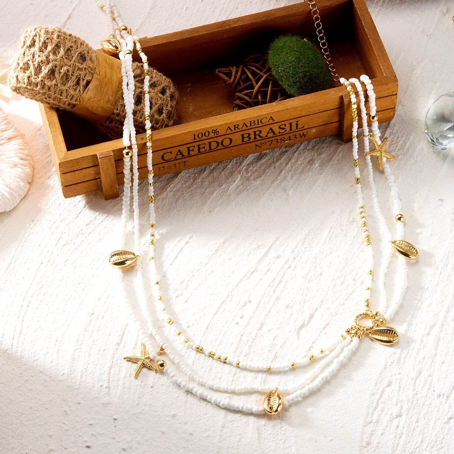 Ethnic Series Vacation Oceanic Style Beads Shell Starfish Alloy Women's Waist Chains h5 Picture2