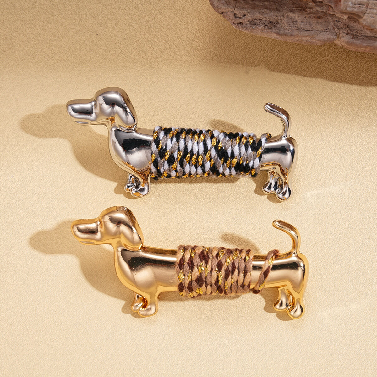 Simple Series Daily Dachshund Cartoon Alloy Brooches 2