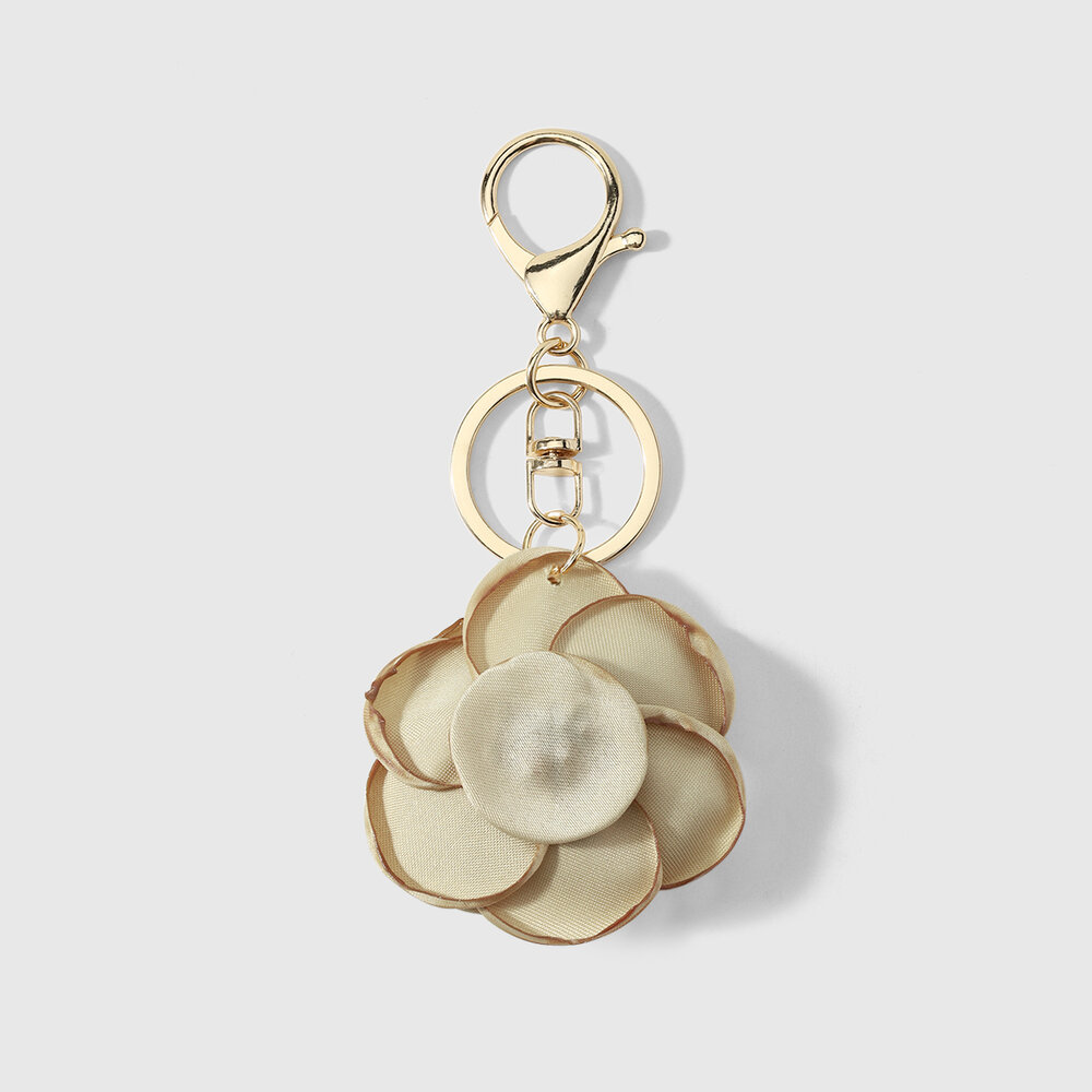 Simple Series Daily Flower Solid Color Leather Bag Charms h5Picture6