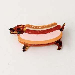 Simple Series Cute Dachshund Cartoon Acetate Hair Claws h5