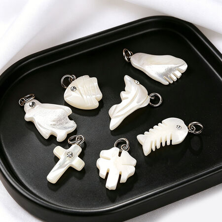 Clover Fish Shell DIY Pendants