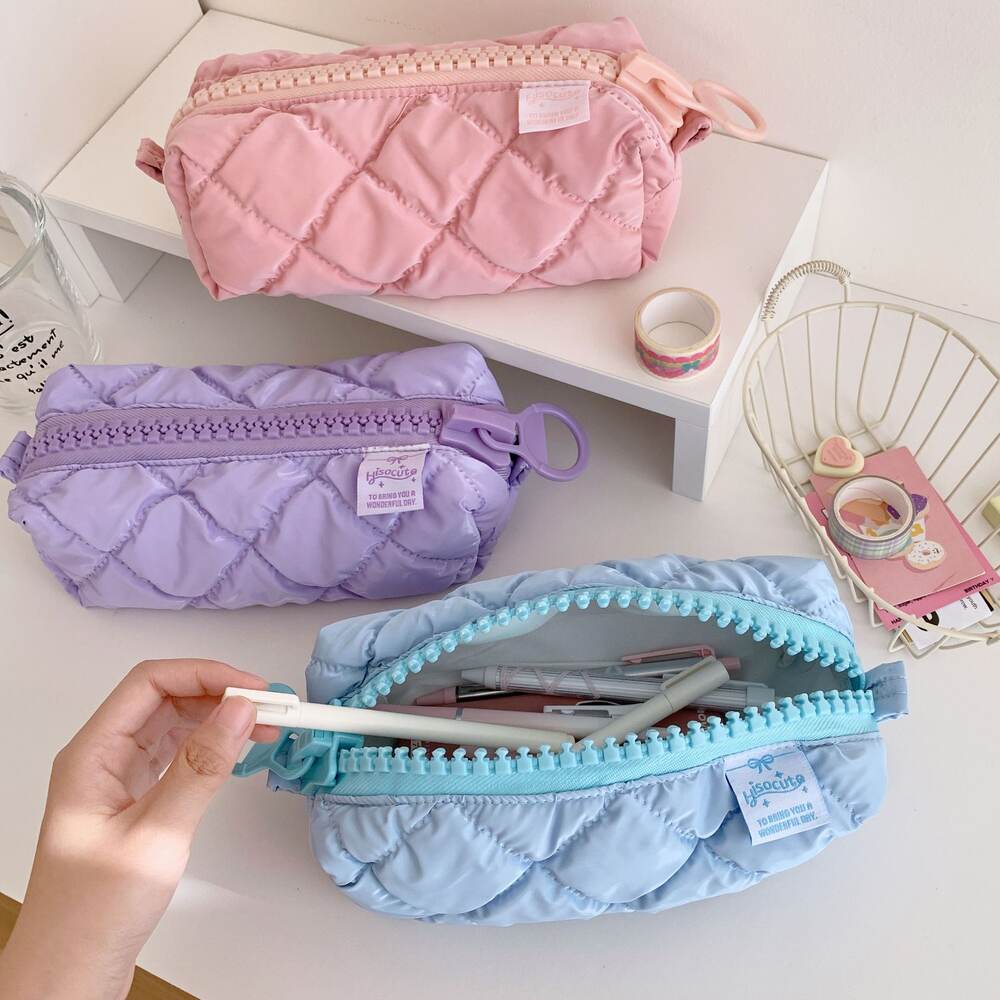 Simple Series Daily Solid Color Polyester Makeup Bags h5Picture4