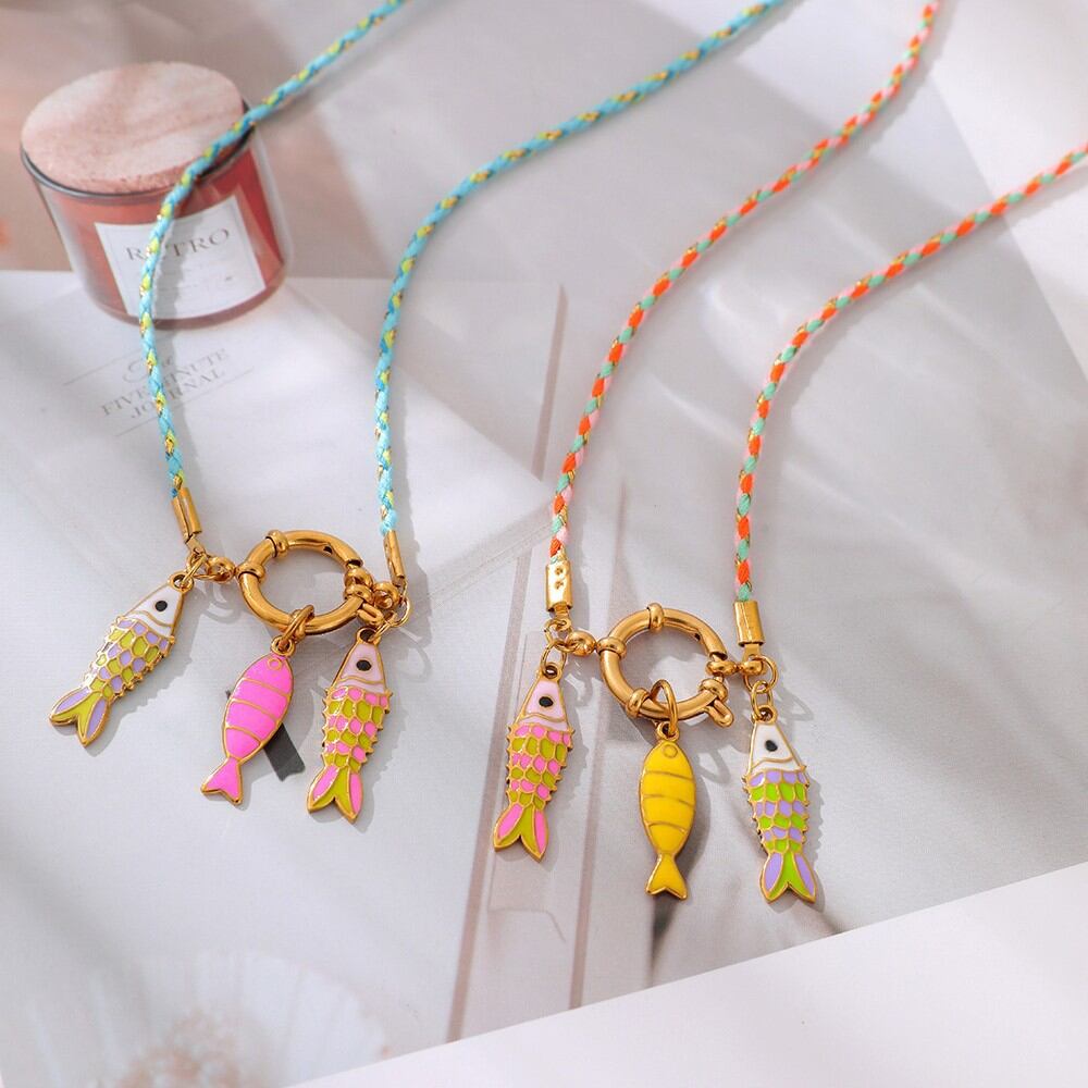 Vacation Oceanic Style Fish Rope Women's Braided Necklaces h5 Picture2