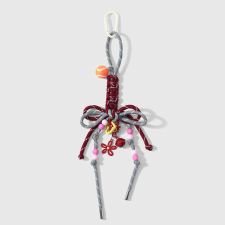 Ciondoli per borse Simple Series Daily Bow Nod Twist in poliestere di colori misti.