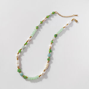 Simple Series Sweet Flower Beads Artificial Pearls Women's Beaded Necklaces h5 Picture4