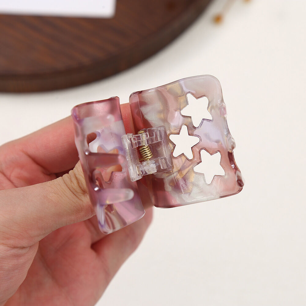 Simple Series Daily Star Gradient Color Acetate Hair Claws Picture4