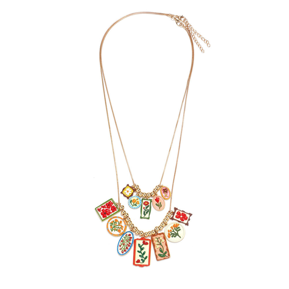 Romantic Series Retro Flower Alloy Women's Necklaces Sets h5Picture2
