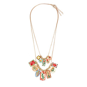 Romantic Series Retro Flower Alloy Women's Necklaces Sets h5 Picture2