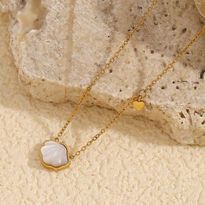 Simple Sea Shells Gold Color Women's Pendant Necklaces h5 Picture2