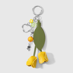 Simple Series Casual Flower Heart Leaf Leather Bag Charms h5
