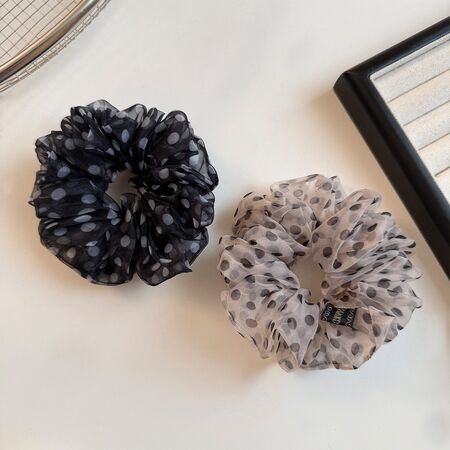 Simple Series Retro Polka Dots Polyester Scrunchies