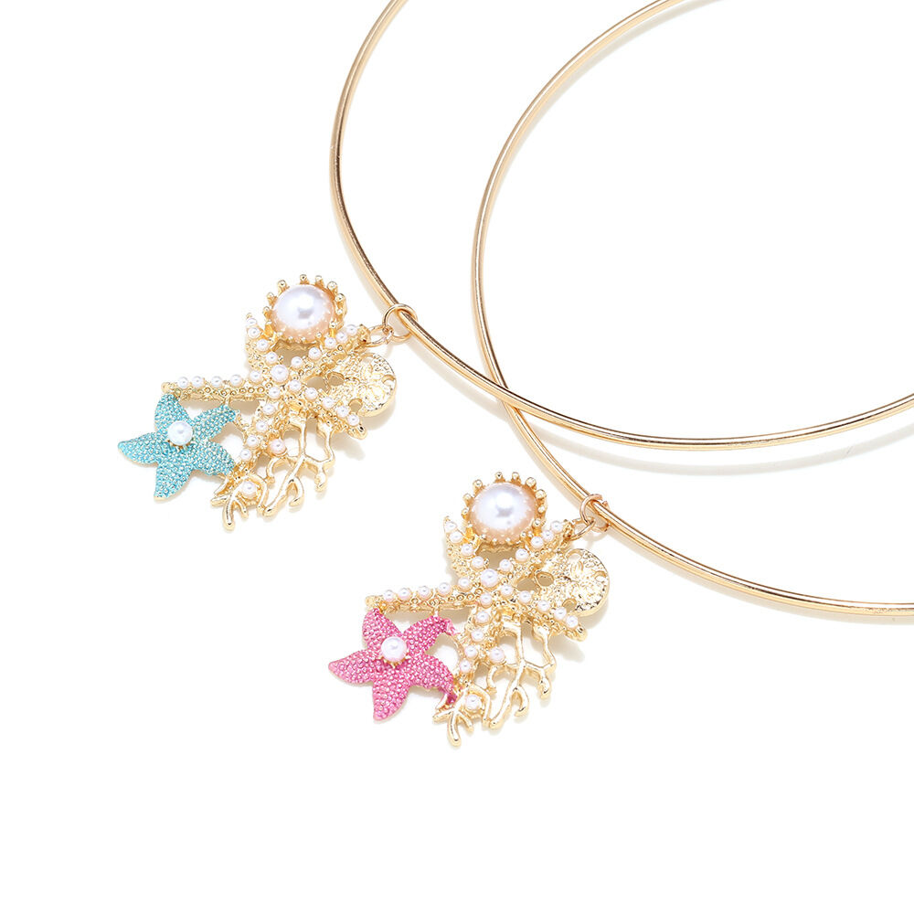Vacation Oceanic Style Starfish Alloy Women's Pendant Necklaces h5 Picture4