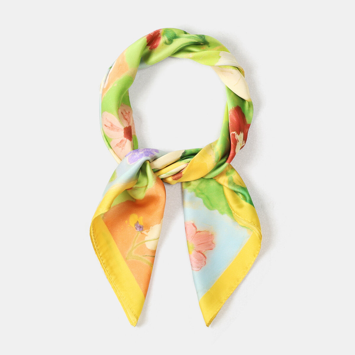 Romantic Series Sweet Flower Mixed Color Polyester Summer Scarves 2