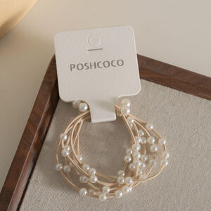 Simple Series Elegant Solid Color Beads Imitation Pearl Hair Ties h5